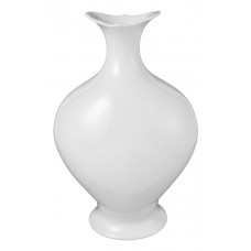 Vase, Weiß, H 28 cm