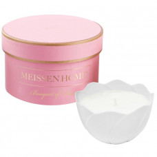 Duftkerze Bouquet of Roses, Weiß, H 6,5 cm