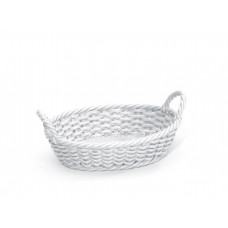 Korb, geflochten, Weiß