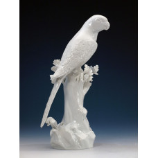 Papagei, Weiß, H 33 cm