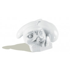 Käuzchen, Weiß, H 8 cm