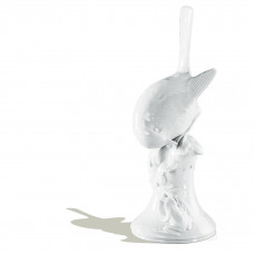 Rotkehlchen, Wei&szlig;, H 17,5 cm