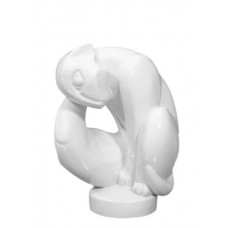 Katze, Weiß, H 16,5 cm Katze, Weiß, H 16,5 cm