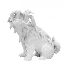 Bologneser Hund sitzend n. links, Weiß