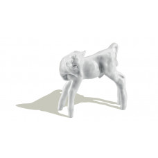 Kälbchen, Weiß, H 8,5 cm