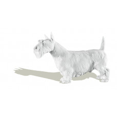 Scotchterrier, Weiß, H 13 cm