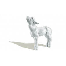 Esel, Weiß, H 15,5 cm