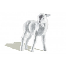 Lamm, Weiß, H 13,5 cm