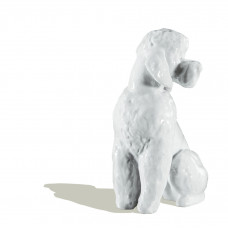 Pudel, Weiß, H 12 cm Pudel, Weiß, H 12 cm