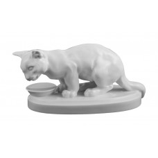 Katze, Weiß, H 7,5 cm Katze, Weiß, H 7,5 cm