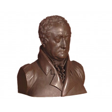 Goethe-Büste bekleidet, Böttgersteinzeug