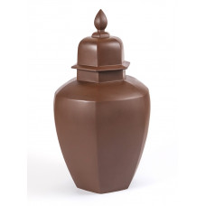 Vase, Böttgersteinzeug, H 46 cm