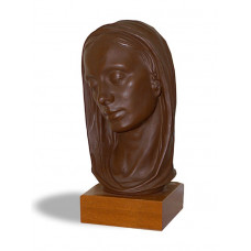 Frauenkopf, Böttgersteinzeug, H 30 cm