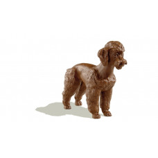 Pudel, Böttgersteinzeug, H 14,5 cm Pudel, Böttgersteinzeug, H 14,5 cm