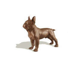 Bulldogge, Böttgersteinzeug, H 16,5 cm