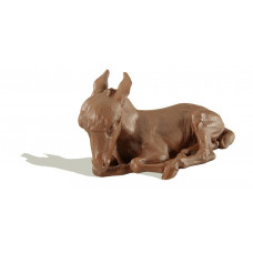 Esel, Böttgersteinzeug, H 7,5 cm