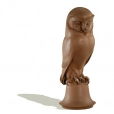 Eule, Böttgersteinzeug, H 38 cm