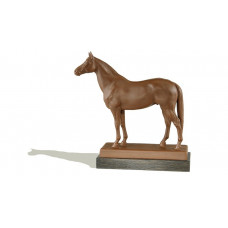 Pferd Alchimist, Böttgersteinzeug, H 21 cm