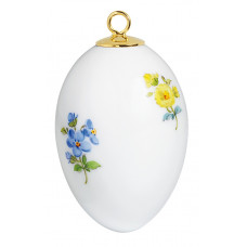 Miniatur-Ei, Gestreute Blümchen, H 4,5 cm