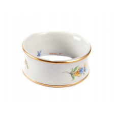 Serviettenring, Gestreute Blümchen, bunt, Goldrand, ø 6 cm