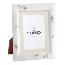 Bilderrahmen, Weiße Rosen mit purpur Kern, 23 x 18 cm