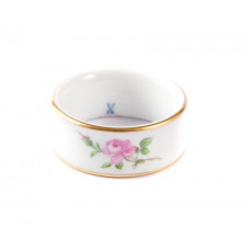 Serviettenring, Rose mitte, bunt, Goldrand, ø 6 cm