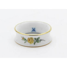 Serviettenring, Rose mitte, gelb, Goldrand, ø 4,5 cm