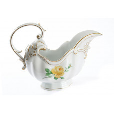 Sauciere, Rose mitte, gelb, Goldrand, V 0,40 l